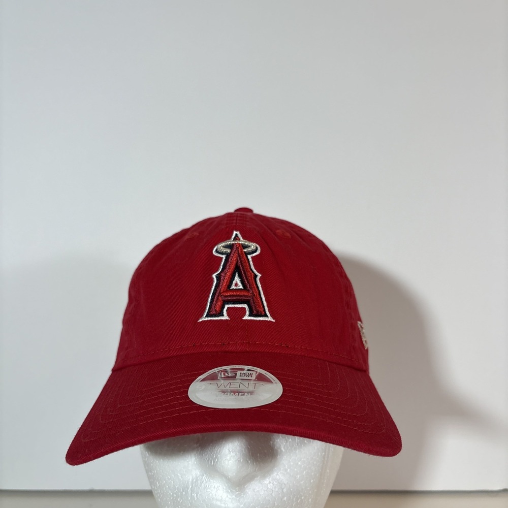 New Era 9TWENTY Anaheim Los Angeles Angels Red MLB Strap Back‎ Hat NEW